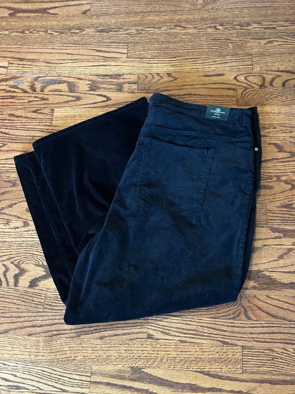 Divided by H&M Black Wide Leg/High Waist Corduroy Pants NWT Size 26